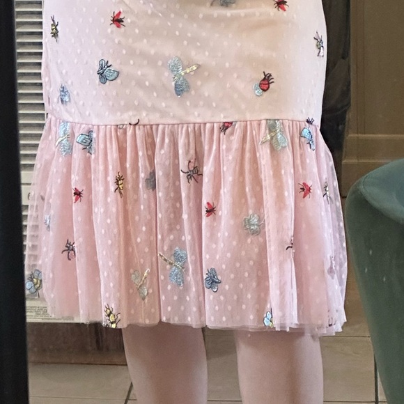 Betsey Johnson Pink Polka Dot Bug Midi Dress - Picture 9 of 9